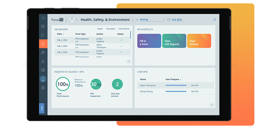 Focus Reporting & Dashboards / Home