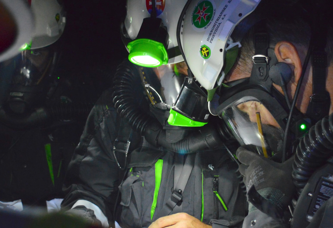 Workers in a mine